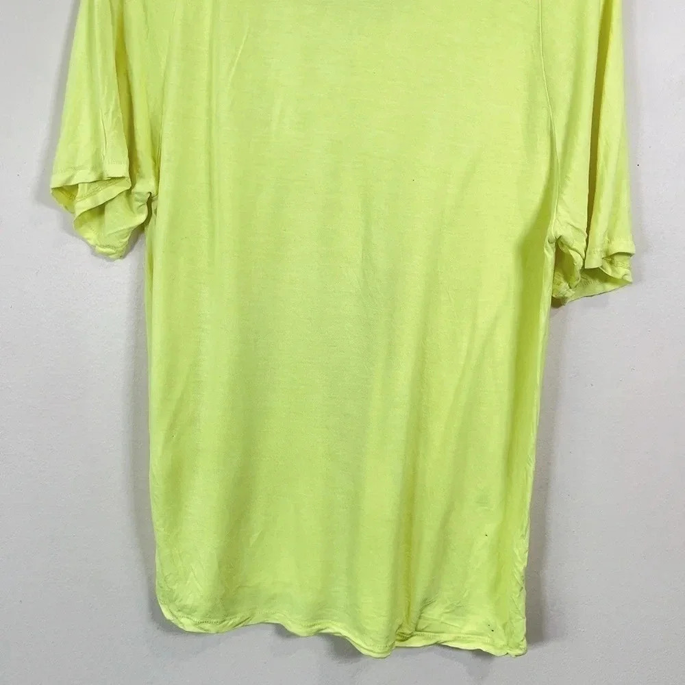 Aritzia Wilfred Free Neon Lime  Short Sleeve Top - Picture 10 of 10